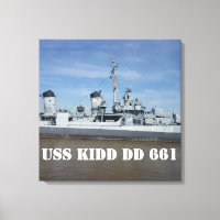 Impression de toile USS KIDD DD 661