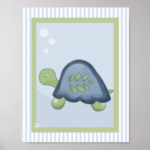 IMPRESSION DE TORTUE DE RÉCIF 8x10 POUR NURSERY
