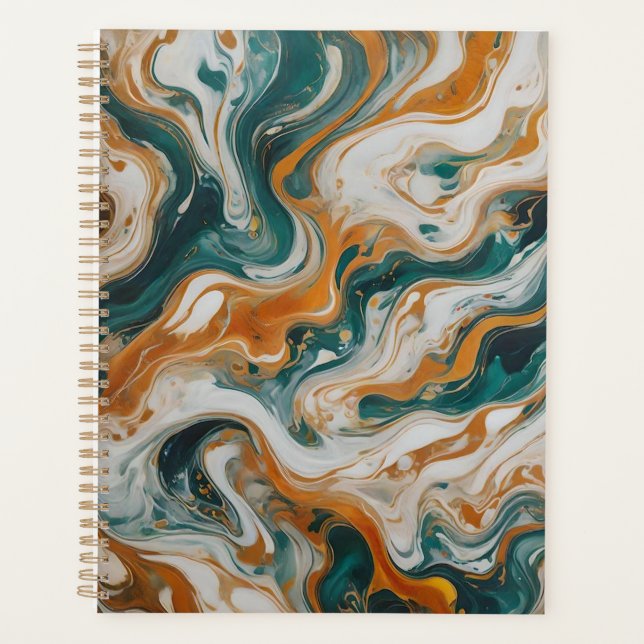 Impression de tourbillon de vague de teal personna (Devant)