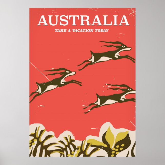 Impression de vacances vintage en Australie (Devant)