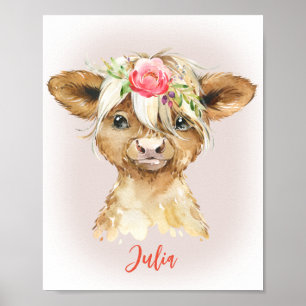 Impression de vache Highland