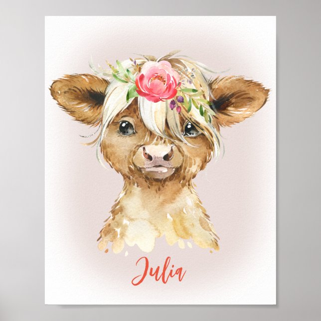 Impression de vache Highland (Devant)