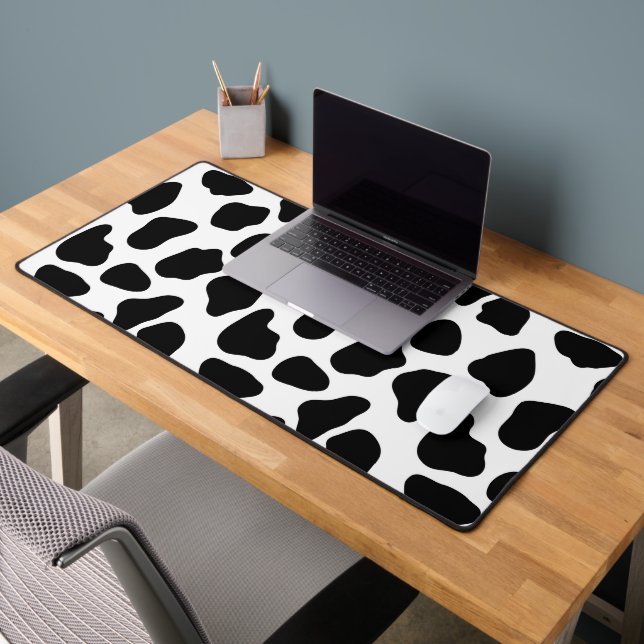 Impression de vache noire et blanche (Bureau 2)