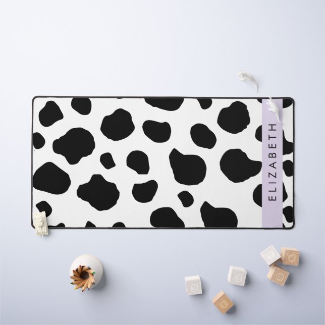 Impression De Vache, Spots De Vache, Noir Et Blanc (Tableau pour enfants)