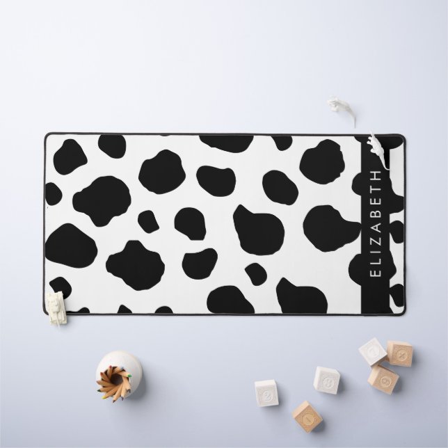 Impression De Vache, Spots De Vache, Noir Et Blanc (Tableau pour enfants)