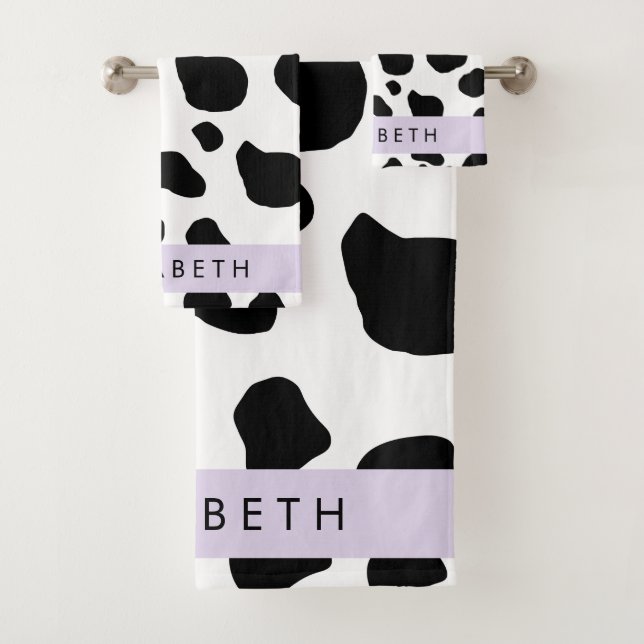 Impression De Vache, Spots De Vache, Noir Et Blanc (En situation)