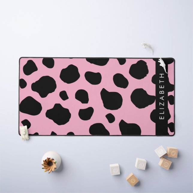 Impression De Vache, Spots De Vache, Vache Rose, V (Tableau pour enfants)