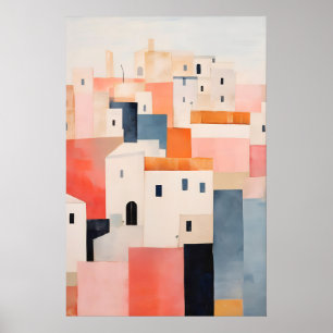 Impression de ville minimaliste, Art de paysage ab