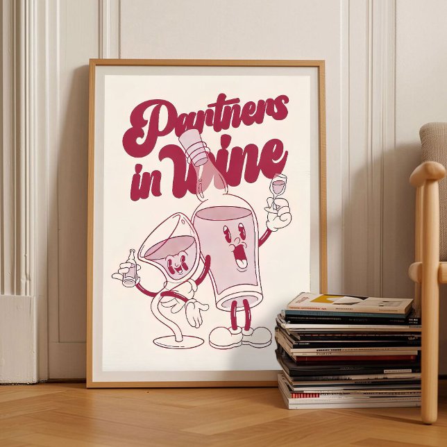 Impression de vin rétro Illustration de vin vintag (Créateur téléchargé)