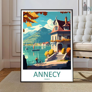 Impression de voyage à Annecy, décoration murale A
