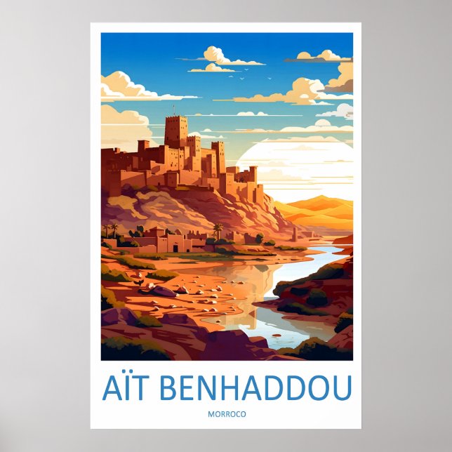 Impression de voyage Aït Benhaddou décoration mura (Devant)