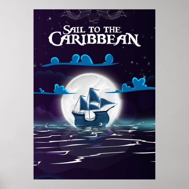 Impression de voyage de dessin animé pirate des Ca (Devant)