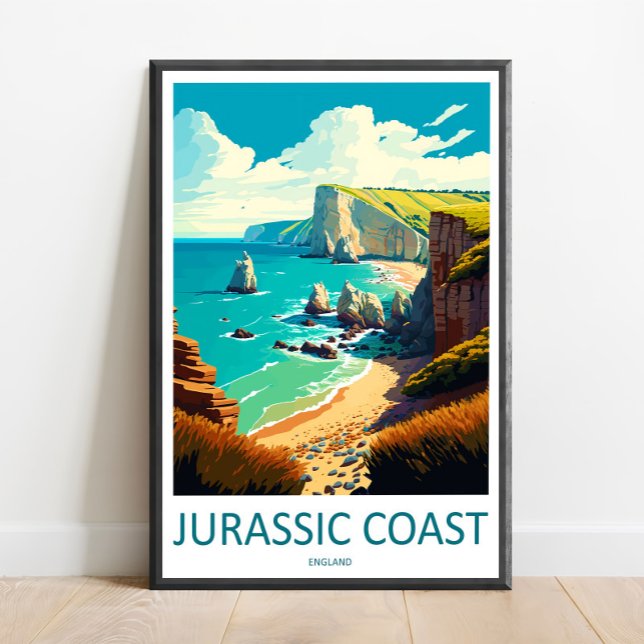 Impression de voyage de la côte jurassique Art mur (Créateur téléchargé)