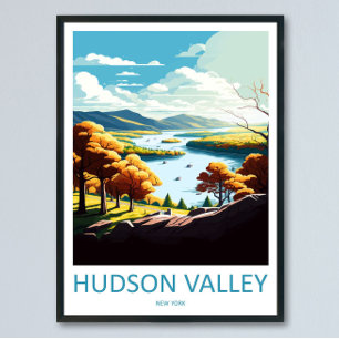 Impression de voyage de la vallée de l'Hudson Art 