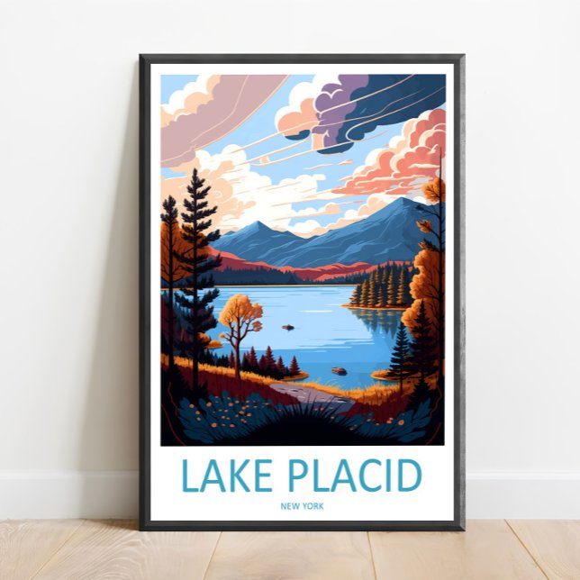 Impression de voyage de Lake Placid Art mural Lake (Créateur téléchargé)