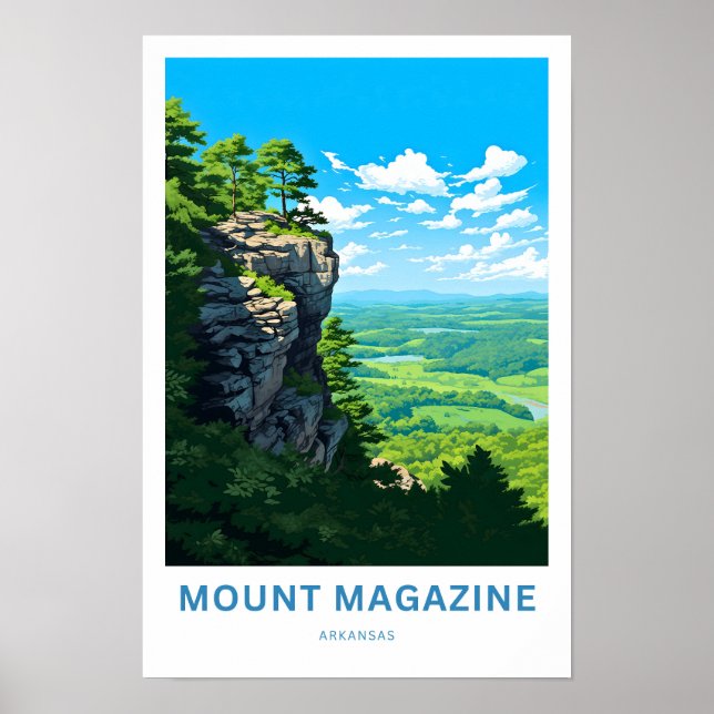 Impression de voyage de Mount Magazine Arkansas (Devant)