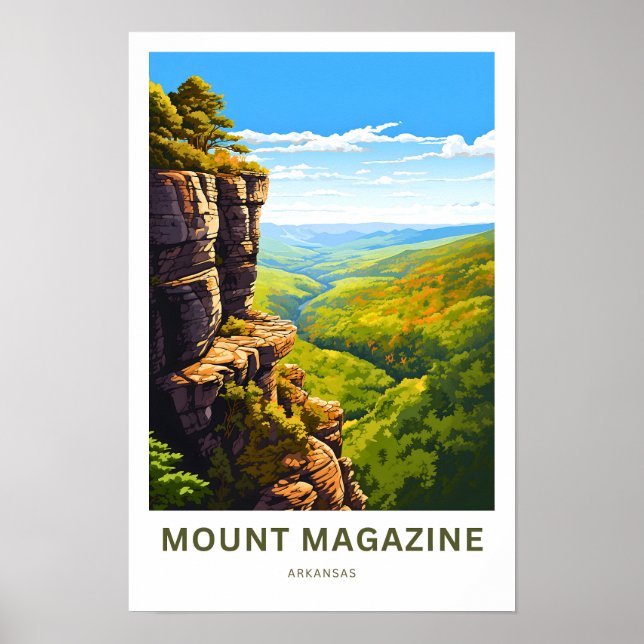 Impression de voyage de Mount Magazine Arkansas (Devant)