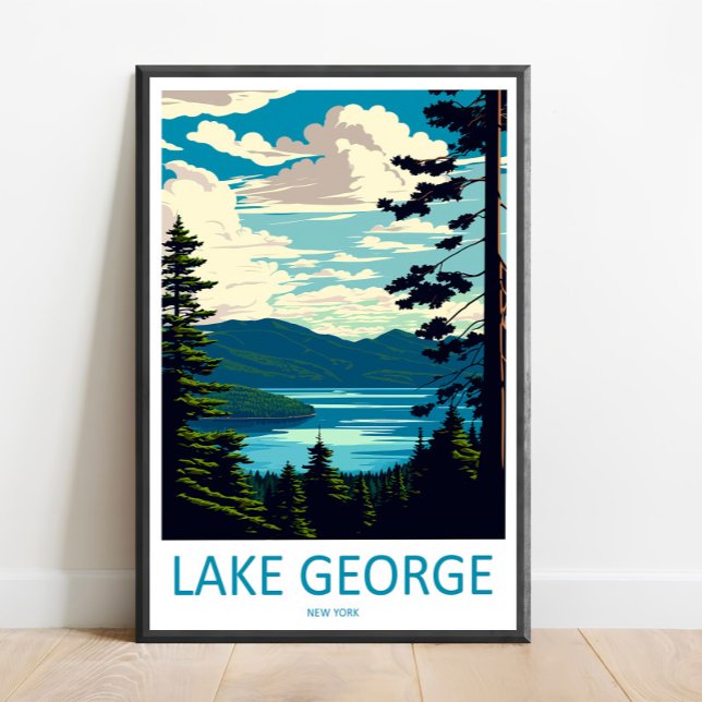 Impression de voyage du lac George Art mural Lac G (Créateur téléchargé)