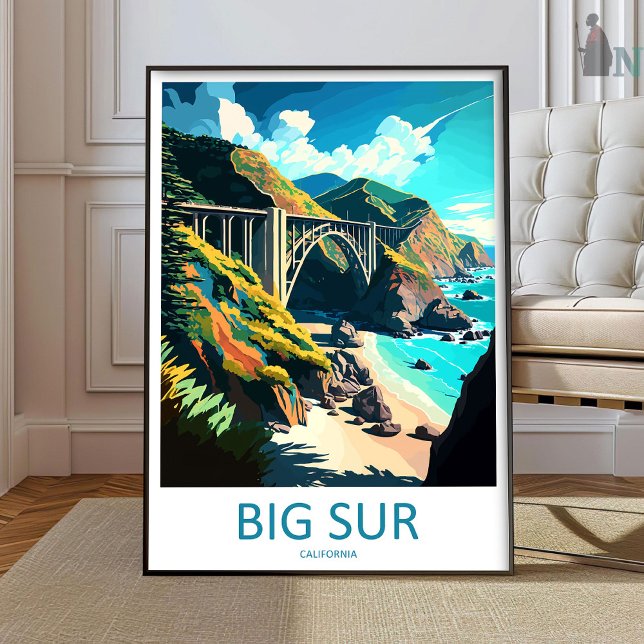 Impression de voyage du parc national de Big Sur,  (Créateur téléchargé)