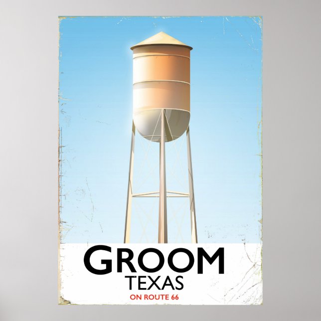 Impression de voyage Groom Texas Route 66 American (Devant)