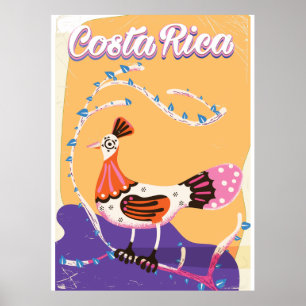 Impression de voyage vintage costaricain