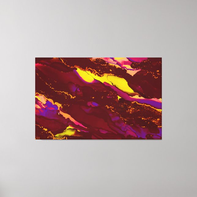 Impression d'encre d'alcool étonnante à 3 panneaux (Recto)