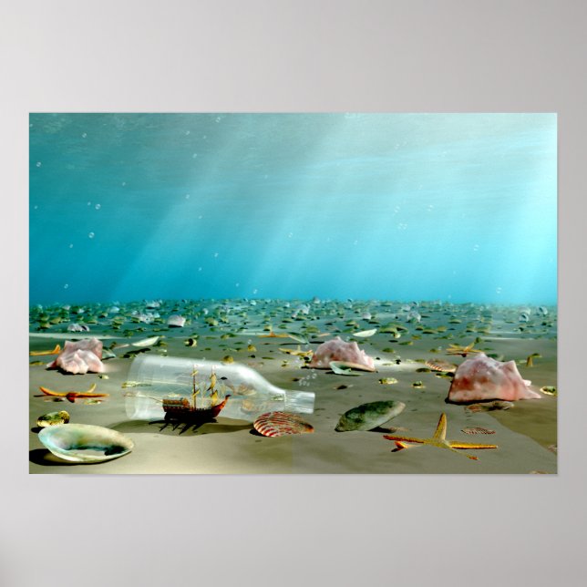 Impression d'épave d'expédition en bouteille (Devant)