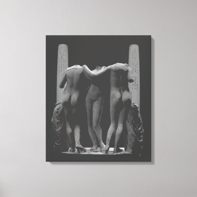 Impression des 3 Grâces sur toile tendue Art Romai (Recto)