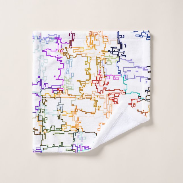 Impression des lignes de dessin manuel (Gant de toilette)