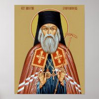 Impression d'icône orthodoxe de St. Ignace Brianch