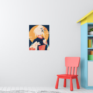 Impression d'inspiration d'anime N° 3 Rêverie doré