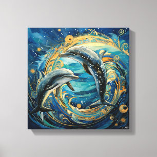 Impression Dolphin Art