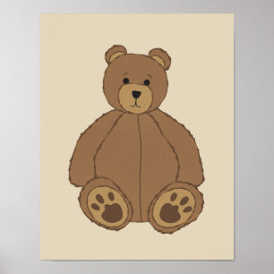 Impression d'ours en peluche