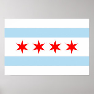 Impression drapeau de Chicago