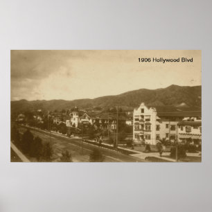 Impression du boulevard Hollywood 1906