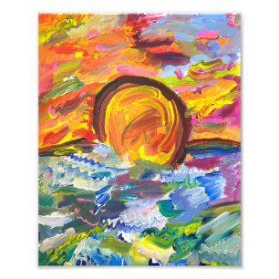 Impression du coucher du soleil