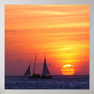 Impression du coucher du soleil