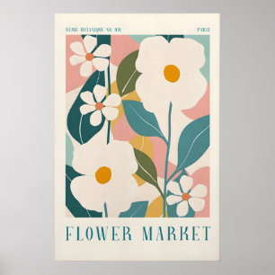 Impression du marché aux fleurs de Paris - Art mur