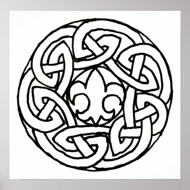 Impression du noeud scout du garçon (Devant)