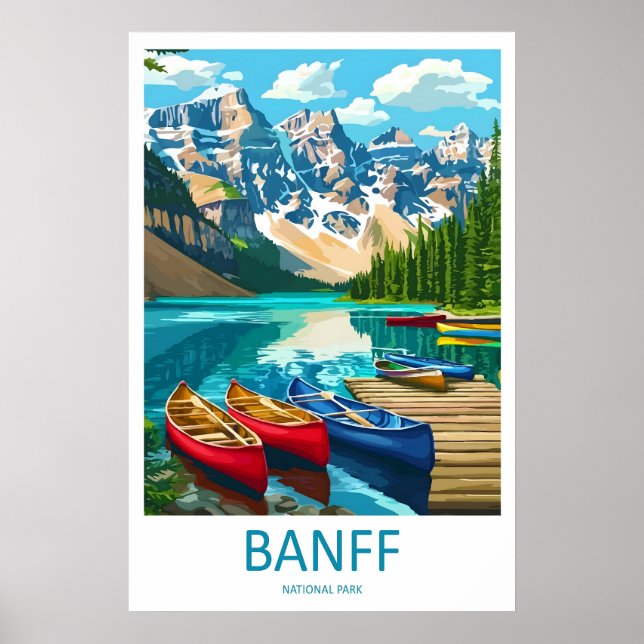Impression du parc national de Banff Canada Art mu (Devant)