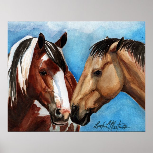 Impression d'un baiser sur toile (Devant)