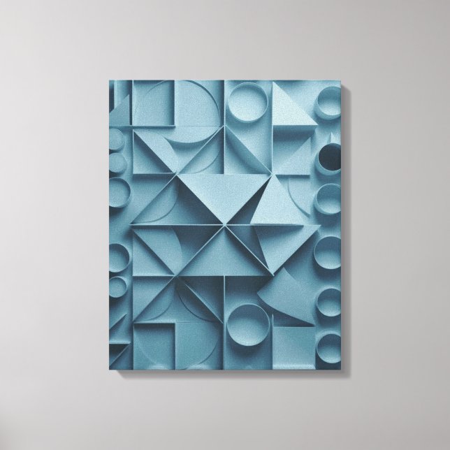 Impression d'un canevas Abstrait de géométrie tran (Recto)