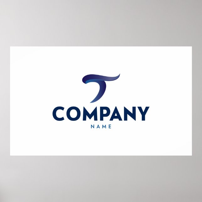 Impression d'une affiche de logo personnalisée (Devant)