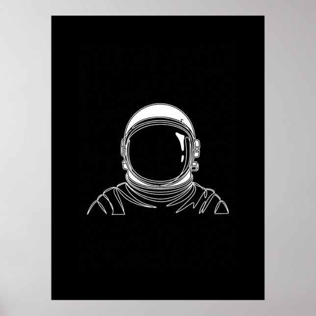 Impression d'une seule ligne d'astronaute (Devant)