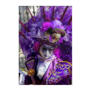 Impression En Acrylique Costume de carnaval, Venise