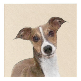 Impression En Acrylique Peinture italienne Greyhound - Cute Original Chien