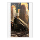 Ville de style vintage, train duplex T1 sur des vo