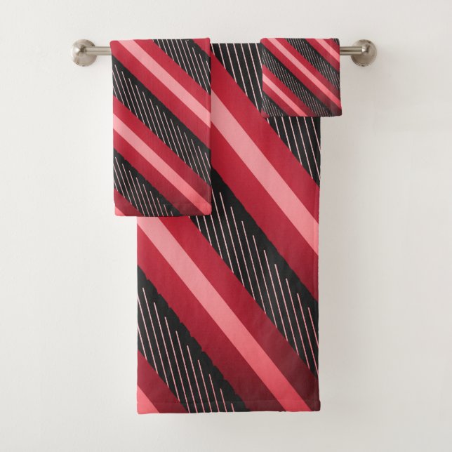 Impression en bande rose-rubis (En situation)