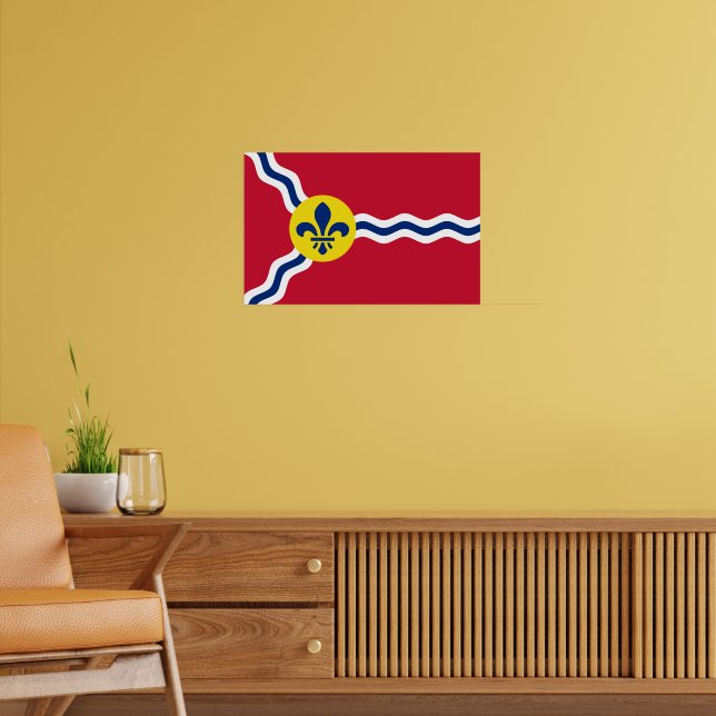 Impression en toile avec le drapeau de Saint-Louis (Salon 2)