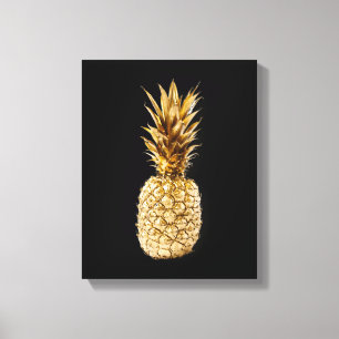 Impression en toile d'ananas or